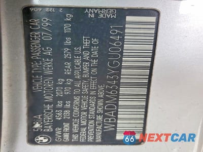 Zdjęcie 12 z 12 samochodu: 2000 BMW 528 I AUTOMATIC VIN:WBADM6343YGU06491 - miniatura