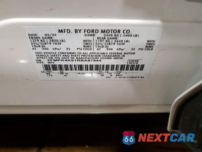 Zdjęcie 14 z 14 samochodu: 2024 FORD EDGE TITANIUM VIN:2FMPK4K91RBA87944 - miniatura