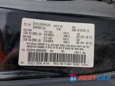 Zdjęcie 13 z 13 samochodu: 2006 DODGE GRAND CARAVAN SXT VIN:2D4GP44L56R824650 - miniatura