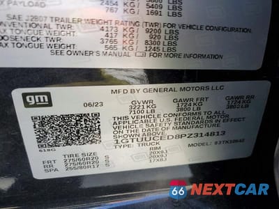 Zdjęcie 12 z 12 samochodu: 2023 GMC SIERRA K1500 ELEVATION VIN:1GTUUCED8PZ314813 - miniatura