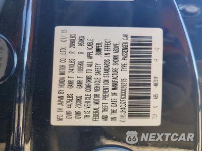 Zdjęcie 13 z 13 samochodu: 2012 ACURA TSX TECH VIN:JH4CU2F63CC029275 - miniatura