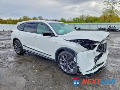 Czwarte zdjęcie samochodu z boku: 2022 ACURA MDX A-SPEC VIN:5J8YE1H05NL023764 - miniatura