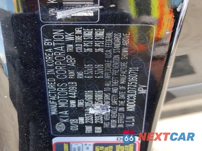 Zdjęcie 12 z 12 samochodu: 2018 KIA NIRO EX PREMIUM VIN:KNDCC3LD7J5160711 - miniatura