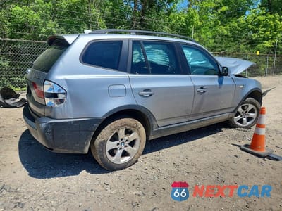 Trzecie zdjęcie samochodu z tyłu: 2007 BMW X3 3.0SI VIN:WBXPC93497WF22180 - miniatura