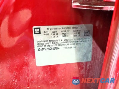 Zdjęcie 12 z 12 samochodu: 2013 BUICK REGAL GS VIN:2G4GV5GV5D9224824 - miniatura