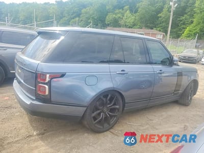 Trzecie zdjęcie samochodu z tyłu: 2018 LAND ROVER RANGE ROVER HSE VIN:SALGS2SV2JA391198 - miniatura