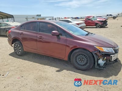 Czwarte zdjęcie samochodu z boku: 2012 HONDA CIVIC LX VIN:2HGFB2F52CH551681 - miniatura