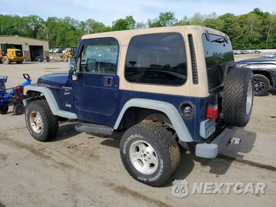 Drugie zdjęcie samochodu z przodu: 2000 JEEP WRANGLER / TJ SPORT VIN:1J4FA49S1YP751141 - miniatura