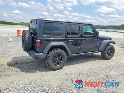 Trzecie zdjęcie samochodu z tyłu: 2020 JEEP WRANGLER UNLIMITED SPORT VIN:1C4HJXDG7LW179204 - miniatura