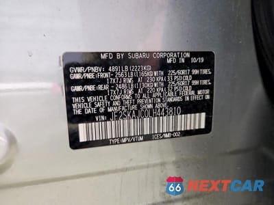 Zdjęcie 12 z 12 samochodu: 2020 SUBARU FORESTER PREMIUM VIN:JF2SKAJC0LH443810 - miniatura