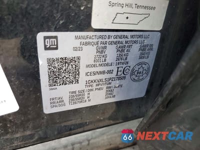 Zdjęcie 12 z 12 samochodu: 2023 GMC ACADIA DENALI VIN:1GKKNXLS1PZ178509 - miniatura