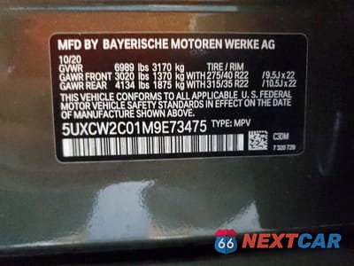 Zdjęcie 14 z 14 samochodu: 2021 BMW X7 XDRIVE40I VIN:5UXCW2C01M9E73475 - miniatura
