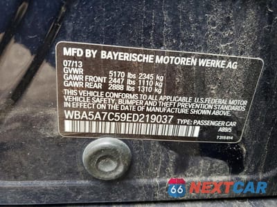 Zdjęcie 12 z 12 samochodu: 2014 BMW 528 XI VIN:WBA5A7C59ED219037 - miniatura