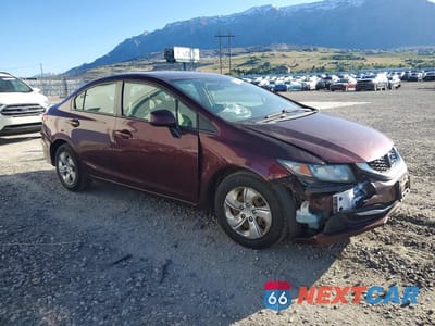 Czwarte zdjęcie samochodu z boku: 2013 HONDA CIVIC LX VIN:19XFB2F56DE076984 - miniatura
