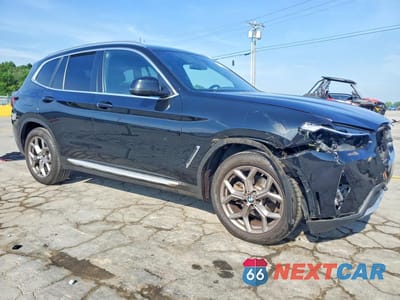 Czwarte zdjęcie samochodu z boku: 2022 BMW X3 XDRIVE30I VIN:WBX57DP00NN162304 - miniatura