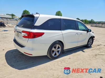 Trzecie zdjęcie samochodu z tyłu: 2019 HONDA ODYSSEY EXL VIN:5FNRL6H73KB011078 - miniatura
