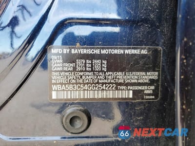 Zdjęcie 12 z 12 samochodu: 2016 BMW 535 XI VIN:WBA5B3C54GG254222 - miniatura