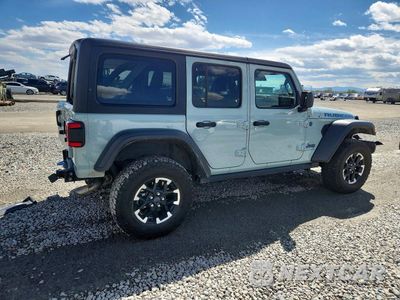 Trzecie zdjęcie samochodu z tyłu: 2024 JEEP WRANGLER RUBICON 4XE VIN:1C4RJXR62RW209710 - miniatura