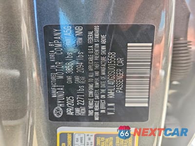 Zdjęcie 12 z 12 samochodu: 2025 HYUNDAI ELANTRA SE VIN:KMHLL4DG3SU015568 - miniatura