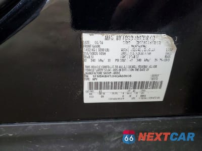 Zdjęcie 13 z 13 samochodu: 2017 FORD EXPLORER PLATINUM VIN:1FM5K8HT0HGA08806 - miniatura