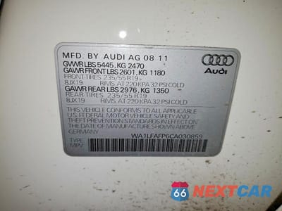 Zdjęcie 13 z 13 samochodu: 2012 AUDI Q5 PREMIUM PLUS VIN:WA1LFAFP6CA030859 - miniatura
