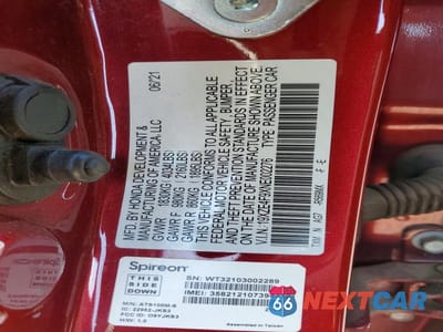 Zdjęcie 12 z 12 samochodu: 2022 HONDA INSIGHT TOURING VIN:19XZE4F9XNE002276 - miniatura