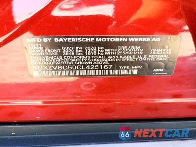 Zdjęcie 13 z 13 samochodu: 2012 BMW X5 XDRIVE50I VIN:5UXZV8C50CL425167 - miniatura