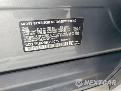 Zdjęcie 13 z 13 samochodu: 2024 BMW X5 SDRIVE 40I VIN:5UX13EU02R9S54075 - miniatura