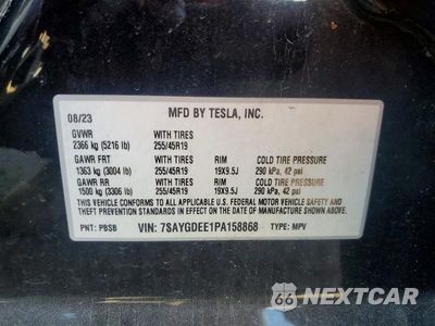 Zdjęcie 12 z 12 samochodu: 2023 TESLA MODEL Y VIN:7SAYGDEE1PA158868 - miniatura