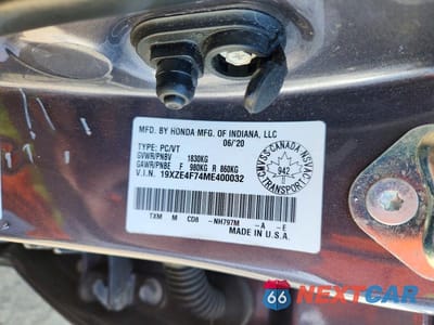 Zdjęcie 13 z 13 samochodu: 2021 HONDA INSIGHT TOURING VIN:19XZE4F74ME400032 - miniatura
