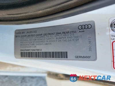 Zdjęcie 13 z 13 samochodu: 2016 AUDI A6 PREMIUM PLUS VIN:WAUFMAFC1GN078612 - miniatura