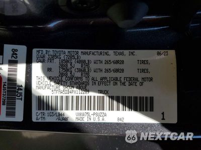 Zdjęcie 13 z 13 samochodu: 2023 TOYOTA TUNDRA 1794 EDITION VIN:5TFMA5DB4PX112289 - miniatura
