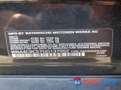 Zdjęcie 12 z 12 samochodu: 2016 BMW 428 XI GRAN COUPE SULEV VIN:WBA4C9C57GG137052 - miniatura