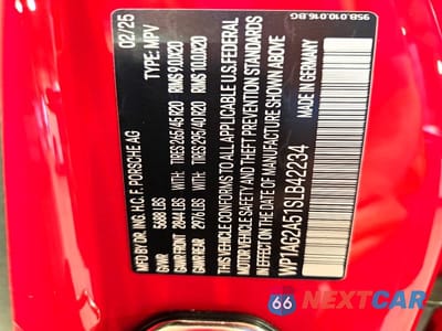 Zdjęcie 14 z 14 samochodu: 2025 PORSCHE MACAN S VIN:WP1AG2A51SLB42234 - miniatura