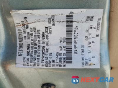 Zdjęcie 12 z 12 samochodu: 2003 FORD FOCUS SE VIN:1FAFP34P23W227986 - miniatura