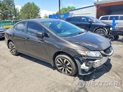 Czwarte zdjęcie samochodu z boku: 2014 HONDA CIVIC EXL VIN:2HGFB2F92EH516824 - miniatura