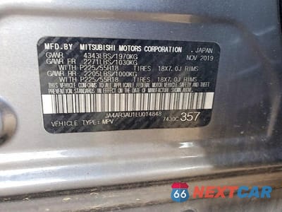 Zdjęcie 12 z 12 samochodu: 2020 MITSUBISHI OUTLANDER SPORT ES VIN:JA4AR3AU1LU014848 - miniatura