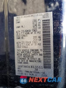 Zdjęcie 12 z 12 samochodu: 2025 NISSAN ROGUE SV VIN:5N1BT3BB5SC813511 - miniatura