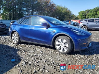 Czwarte zdjęcie samochodu z boku: 2022 TESLA Y VIN:7SAYGDEE6NA020580 - miniatura