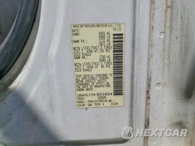 Zdjęcie 13 z 13 samochodu: 2015 NISSAN NV 3500 HD SV VIN:1N6AF0LY5FN805604 - miniatura
