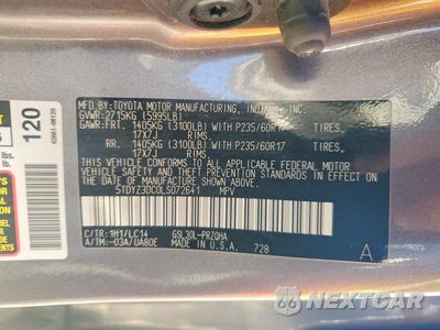 Zdjęcie 13 z 13 samochodu: 2020 TOYOTA SIENNA XLE PREMIUM 8-PASSENGER VIN:5TDYZ3DC0LS072641 - miniatura