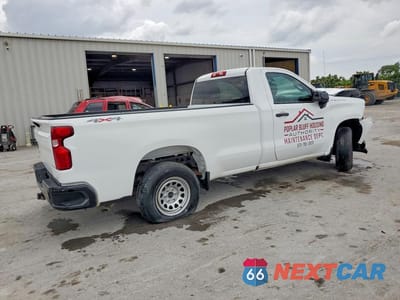 Trzecie zdjęcie samochodu z tyłu: 2021 CHEVROLET SILVERADO K1500 VIN:3GCNYAEF0MG203179 - miniatura