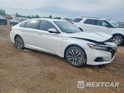 Czwarte zdjęcie samochodu z boku: 2021 HONDA ACCORD HYBRID EXL VIN:1HGCV3F59MA021045 - miniatura