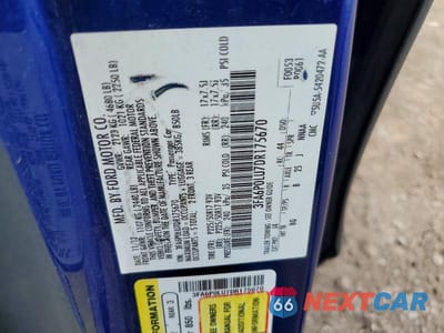 Zdjęcie 12 z 12 samochodu: 2013 FORD FUSION SE HYBRID VIN:3FA6P0LU7DR175670 - miniatura
