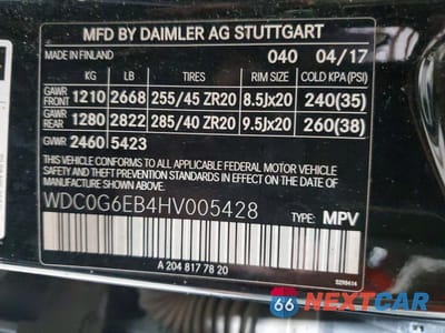 Zdjęcie 14 z 14 samochodu: 2017 MERCEDES-BENZ GLC 43 4MATIC AMG VIN:WDC0G6EB4HV005428 - miniatura