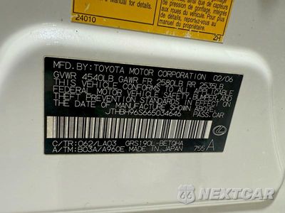 Zdjęcie 10 z 14 samochodu: 2006 LEXUS GS 300 VIN:JTHBH96S665034646 - miniatura