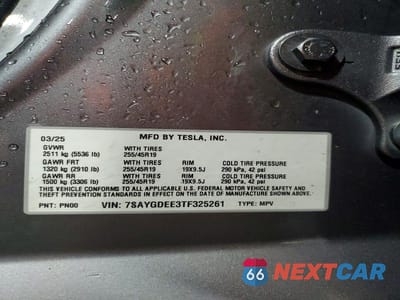 Zdjęcie 13 z 13 samochodu: 2026 TESLA MODEL Y VIN:7SAYGDEE3TF325261 - miniatura