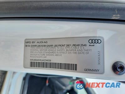 Zdjęcie 13 z 13 samochodu: 2018 AUDI S4 PREMIUM PLUS VIN:WAUB4AF45JA234639 - miniatura