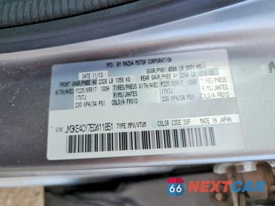 Zdjęcie 13 z 13 samochodu: 2014 MAZDA CX-5 TOURING VIN:JM3KE4CY7E0411851 - miniatura