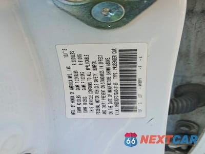 Zdjęcie 12 z 12 samochodu: 2016 HONDA ACCORD LX VIN:1HGCR2F37GA041165 - miniatura